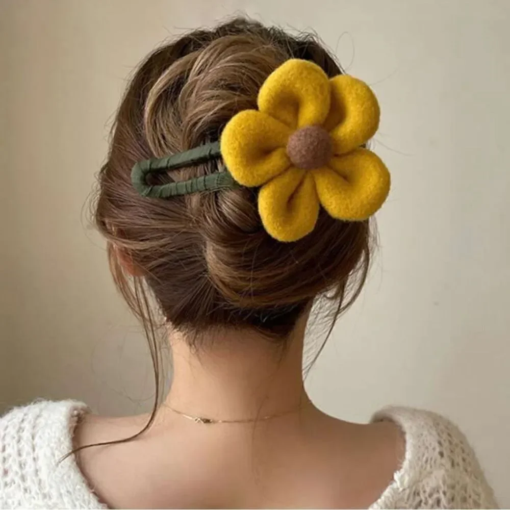 Boho flower hair clip #1437